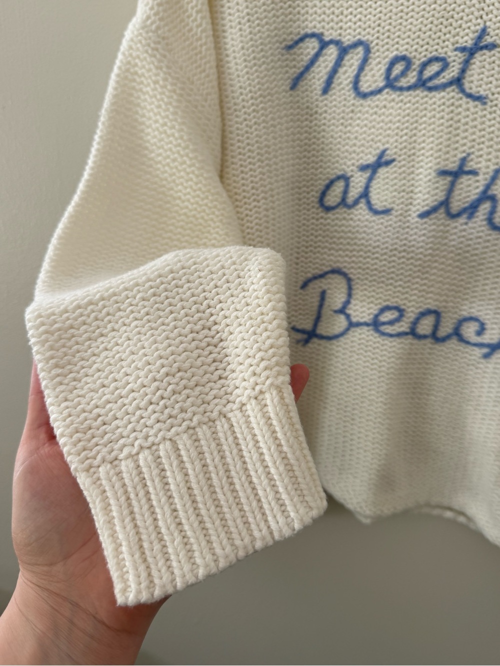 Vintage Havana Meet Me at the Beach Coastal Grandma Lightweight Knit Sweater M - Picture 4 of 12